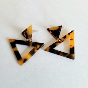 Acrylic geometrical earrings.